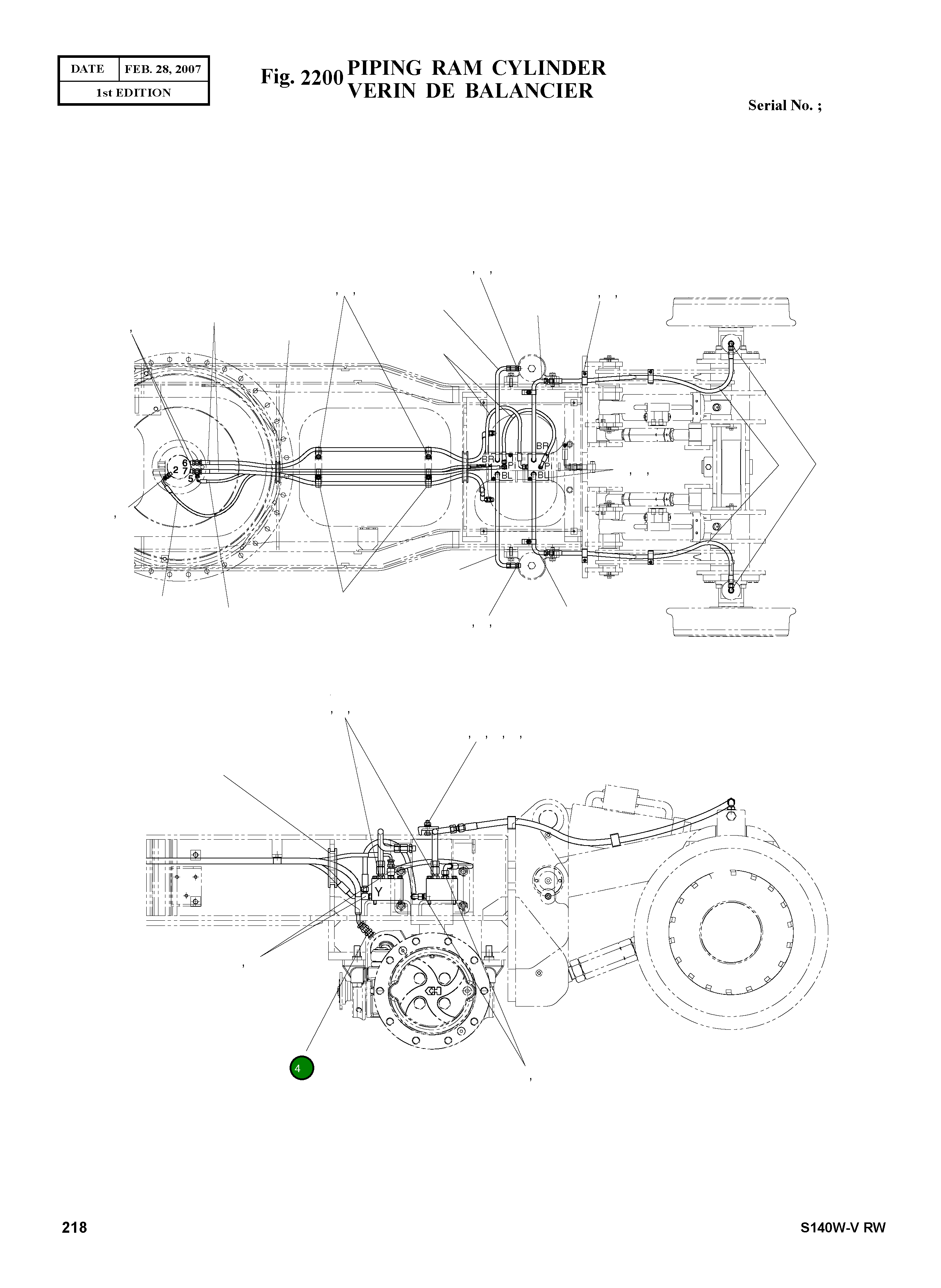Адаптер M18X1.5-PF3/8 2181-1126D30 Komatsu