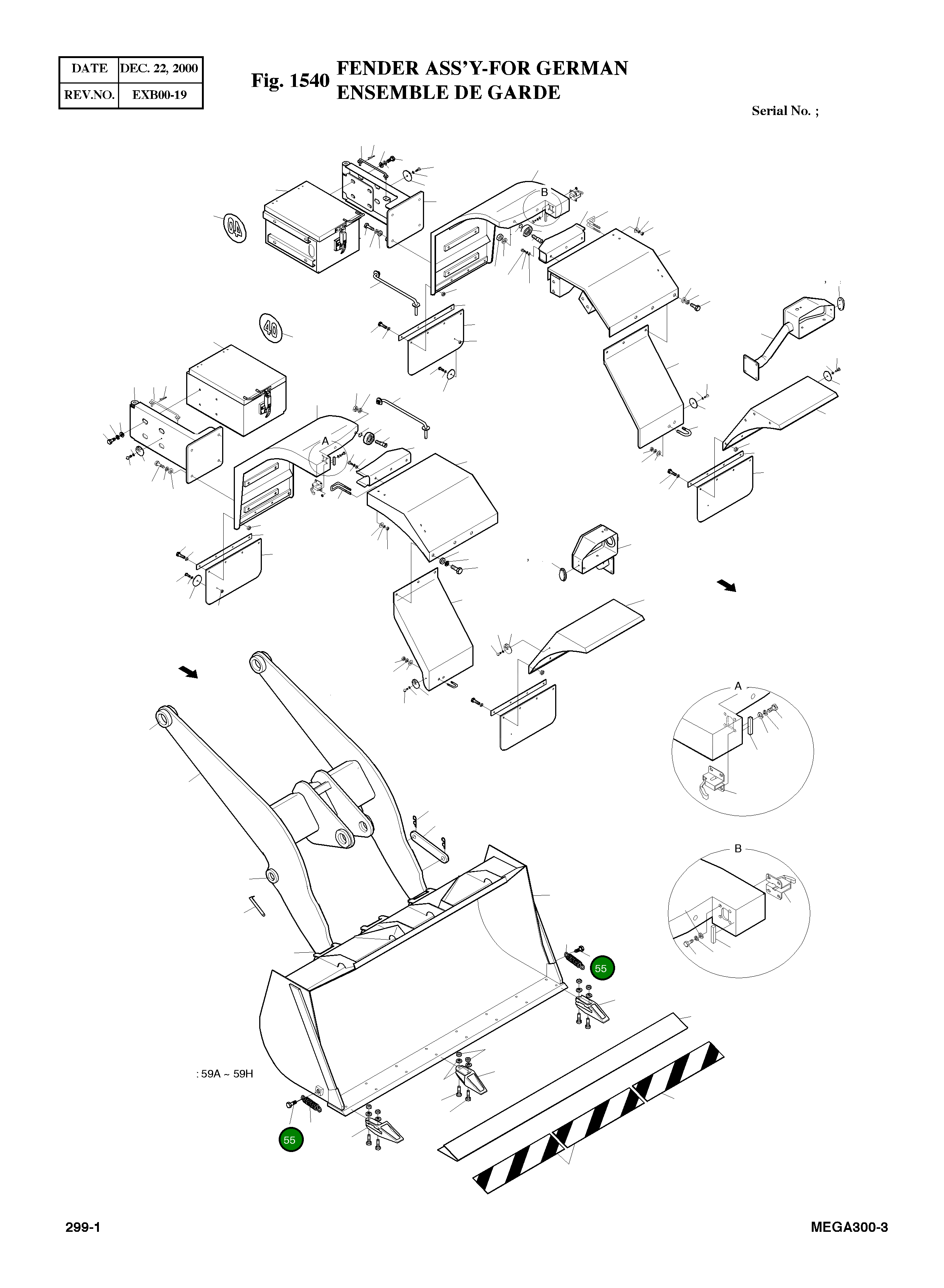 Болт M16X2.0X50 S0565253 Komatsu