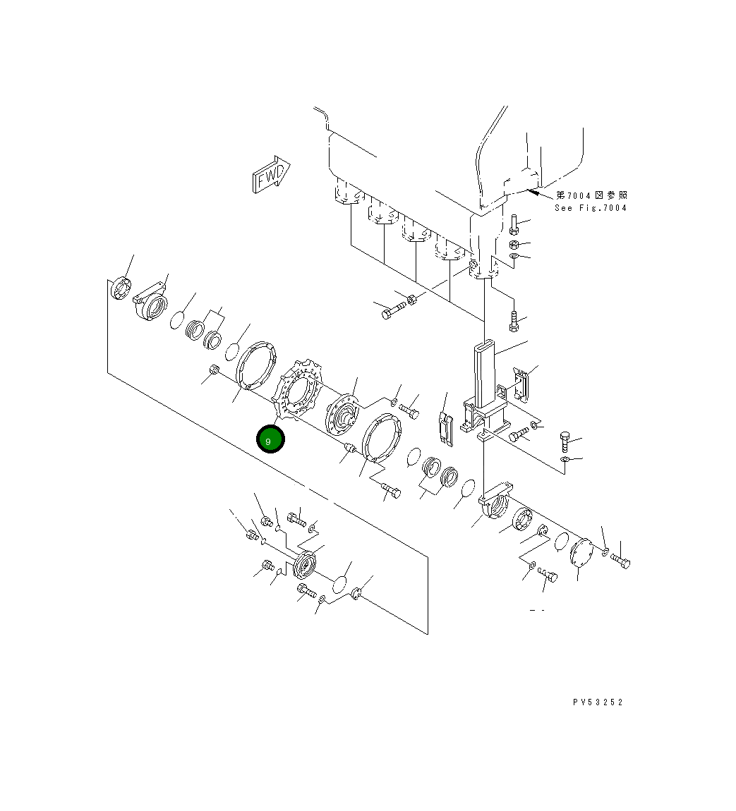 Ведущая звезда 263-78-11670 Komatsu