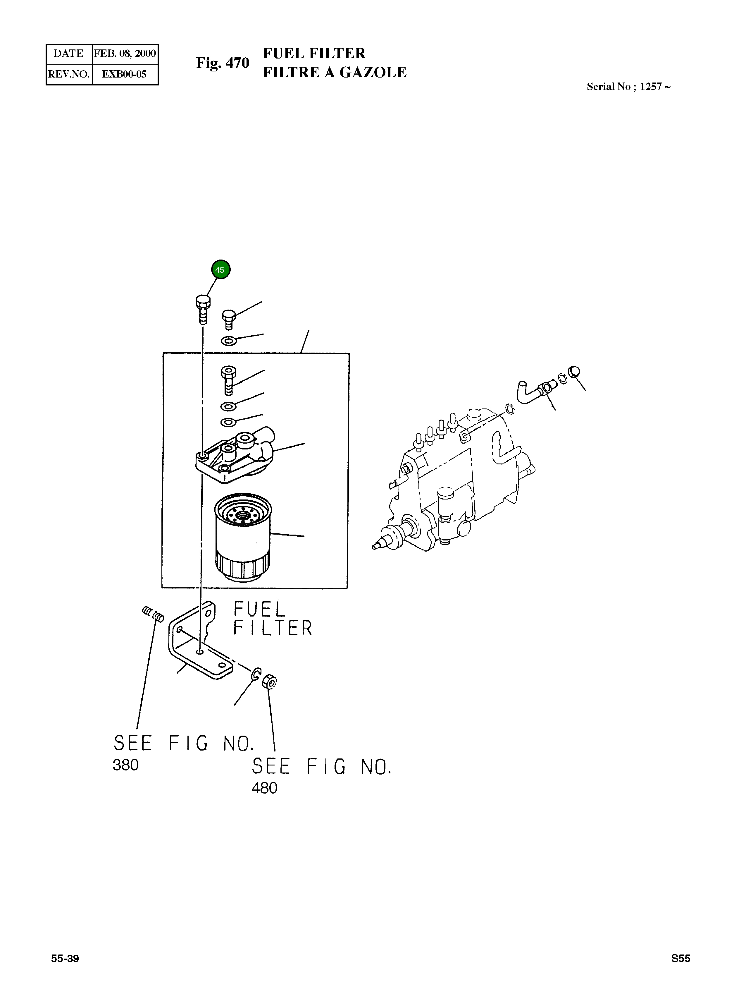 Болт M10X35 028681-0350 Komatsu