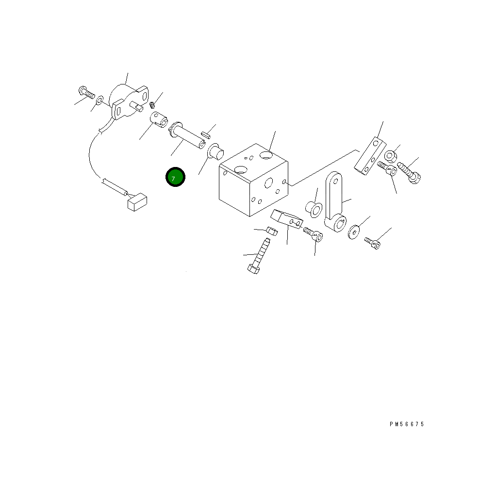 Вал 262-43-74130 Komatsu
