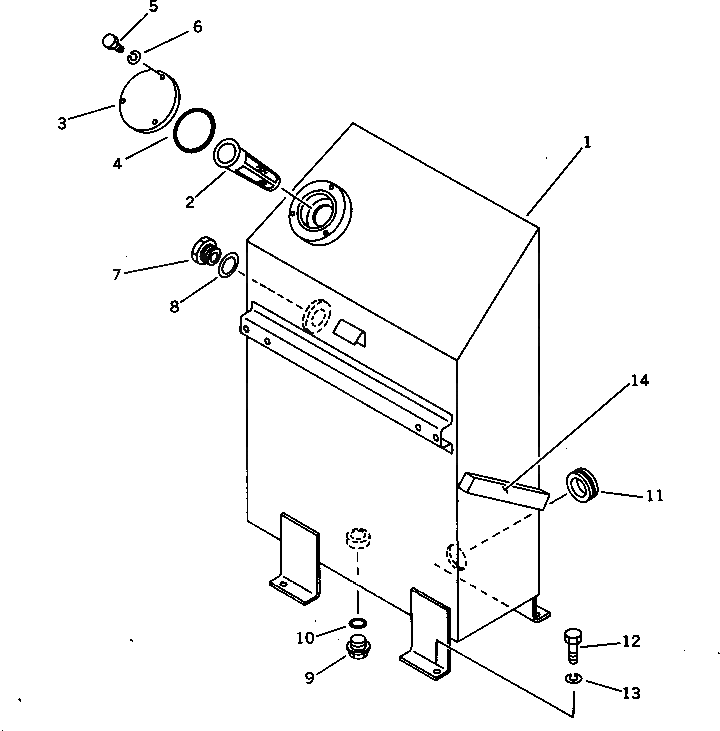 Бак 21U-60-11110 Komatsu