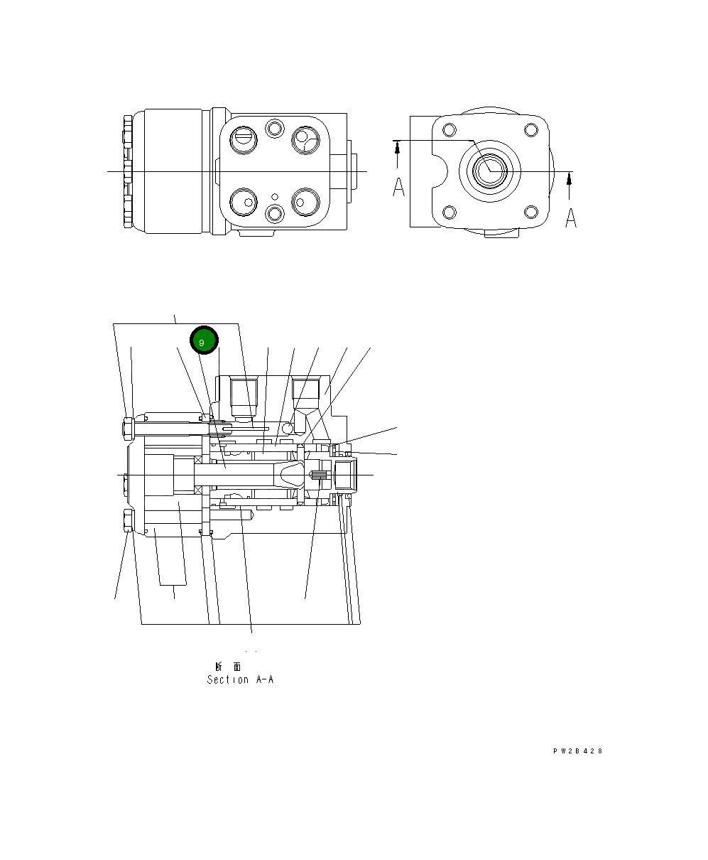 Вал 581-40-53510 Komatsu