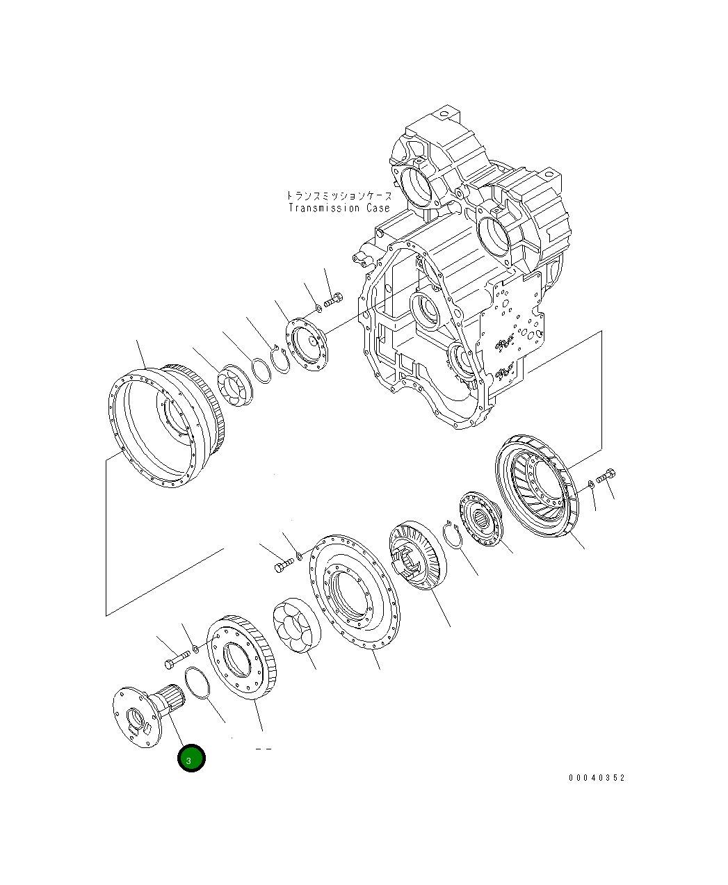 Вал 711-50-62521 Komatsu