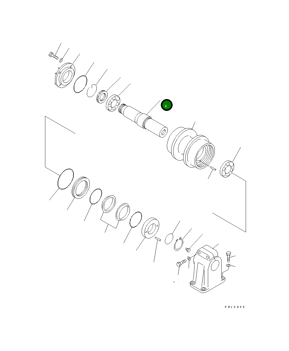 Вал 195-30-15220 Komatsu