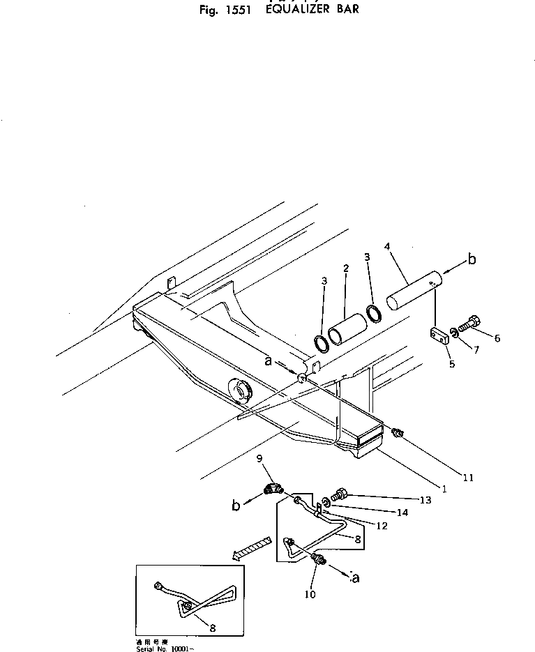 Вал 145-50-41130 Komatsu
