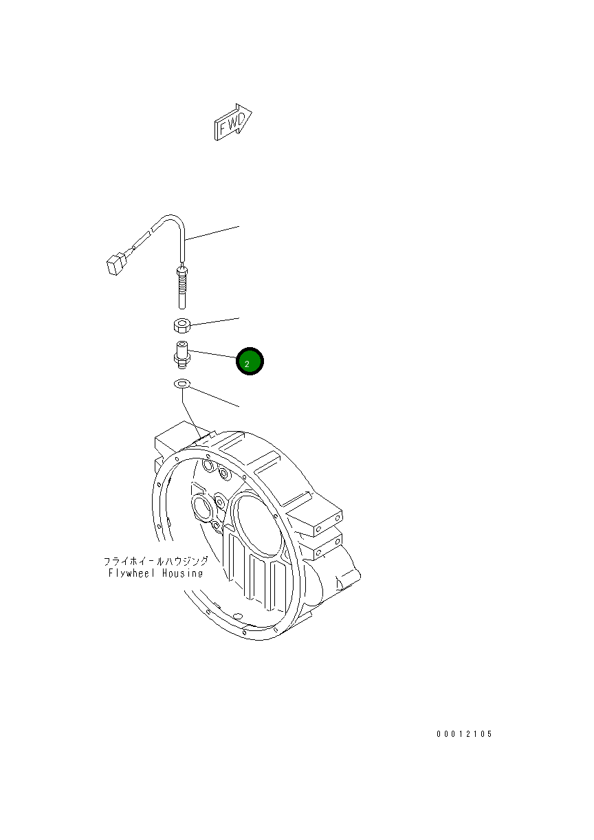 Адаптер 6738-21-0611 Komatsu