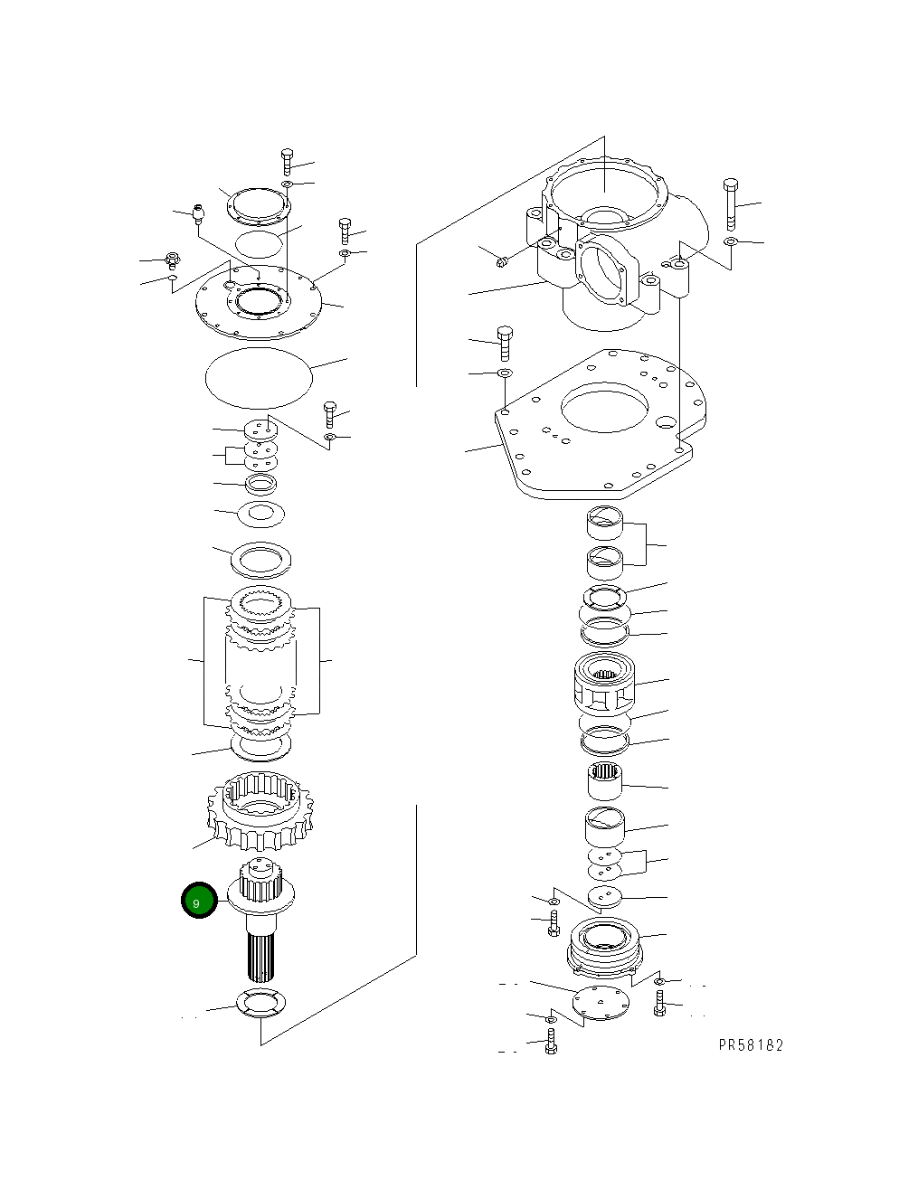 Вал 235-70-45170 Komatsu