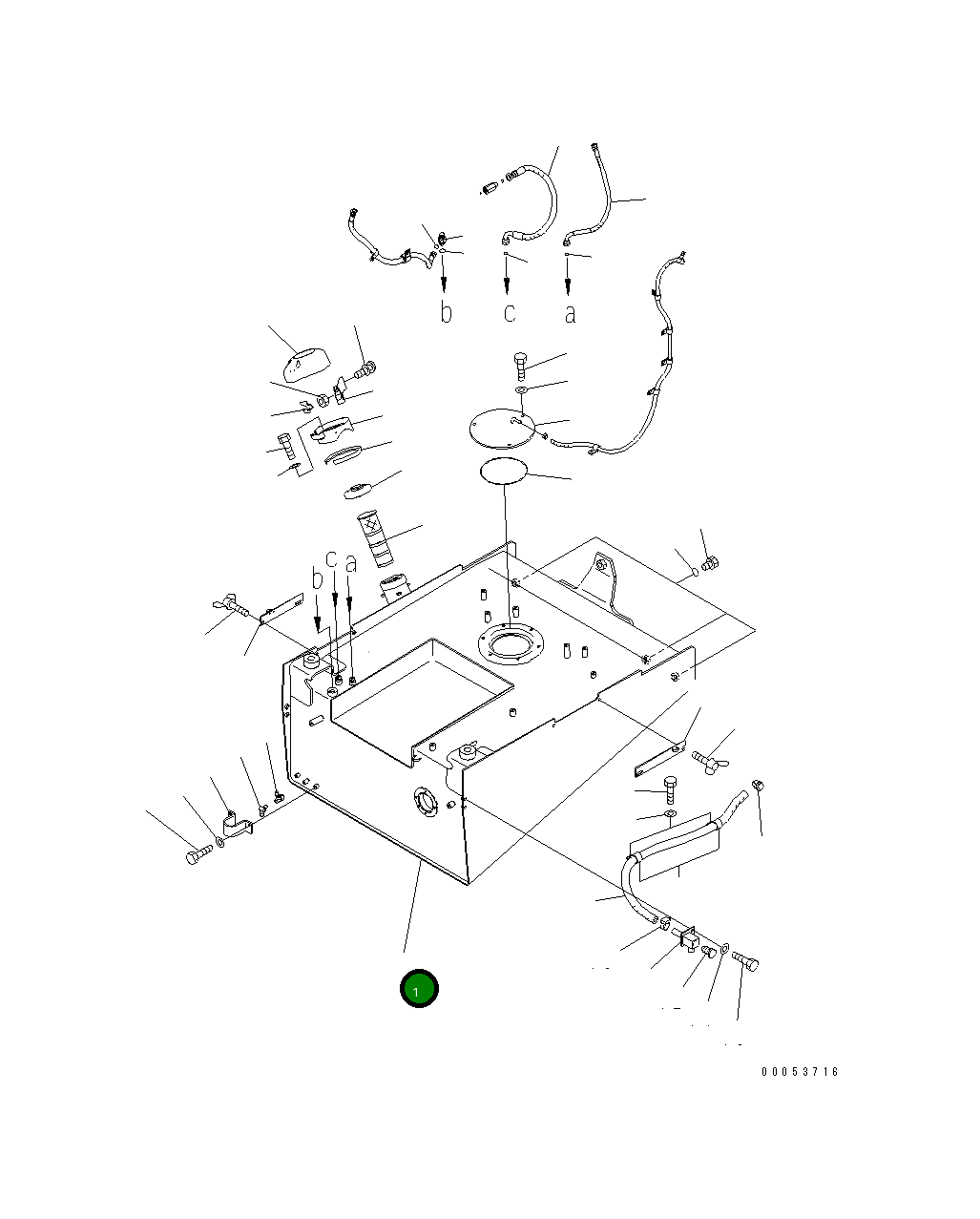 Бак 421-T80-4110 Komatsu