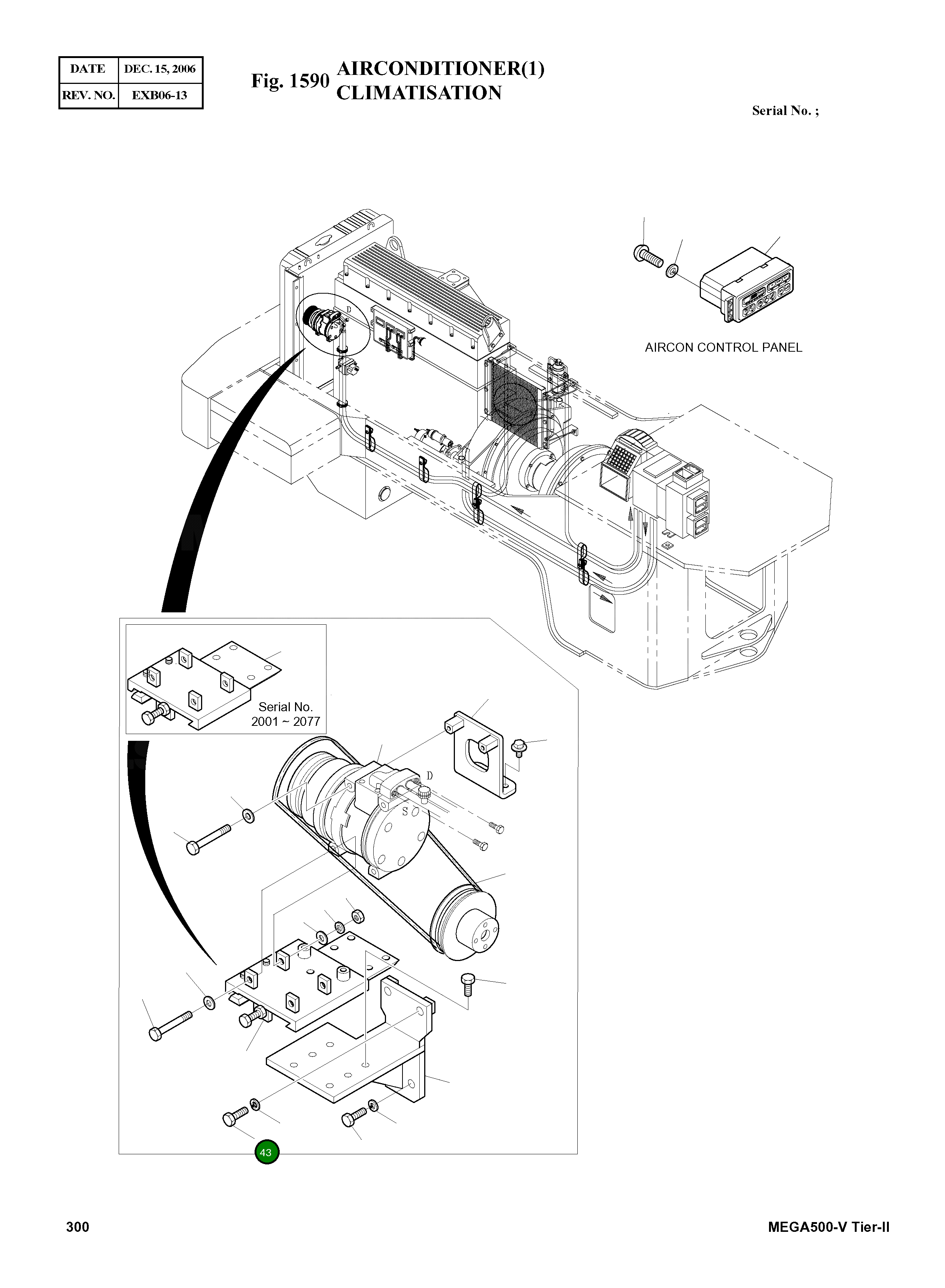 Болт M10X1.5X70 S0558966 Komatsu