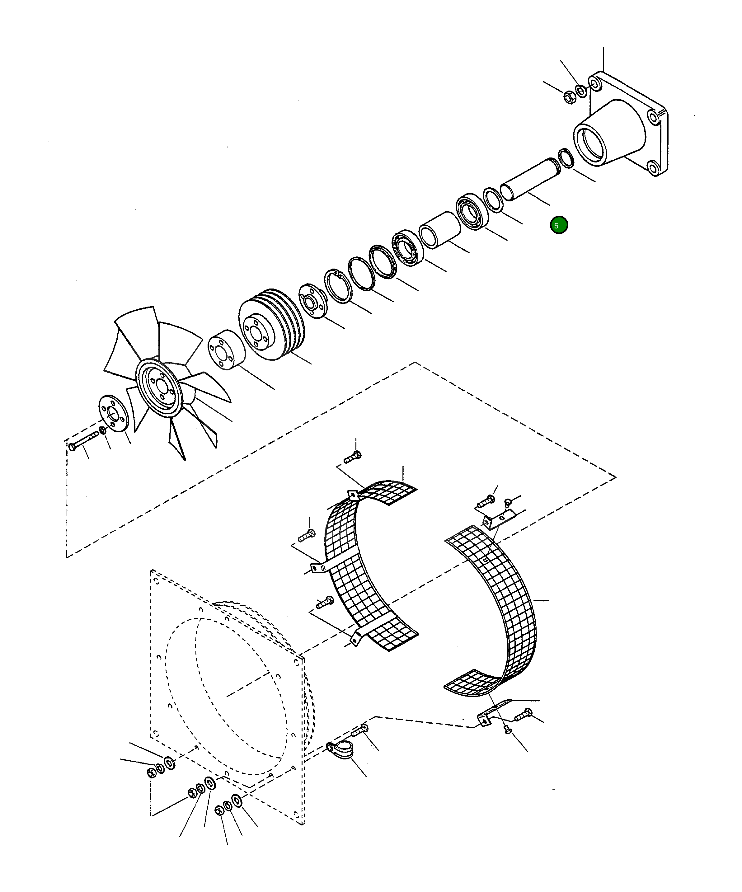 Вал 2871323M1 Komatsu