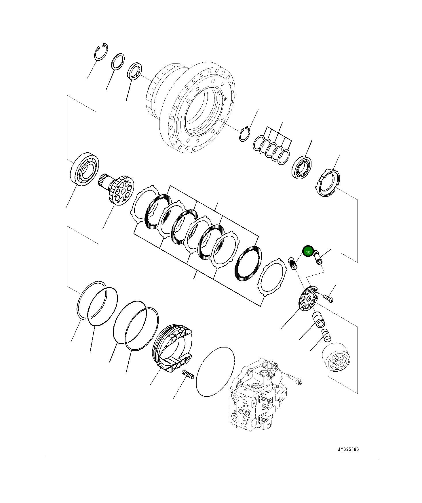 Вал 706-8J-42940 Komatsu