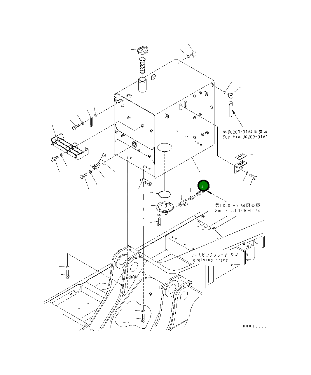 Бак 209-04-77320 Komatsu