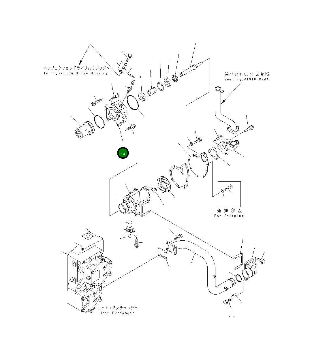 Адаптер 6215-65-1260 Komatsu