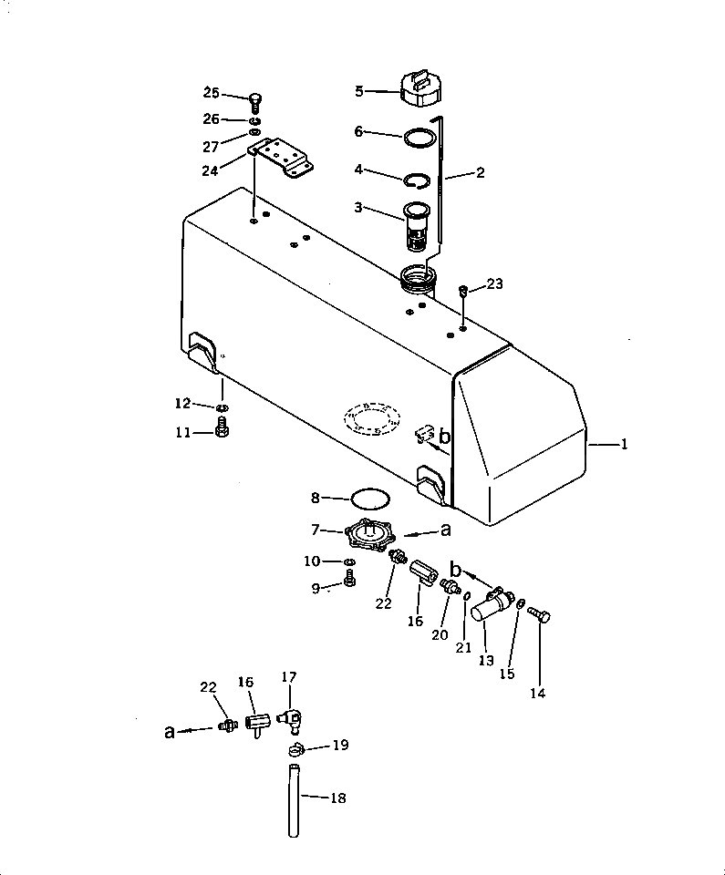 Бак 144-04-51180 Komatsu