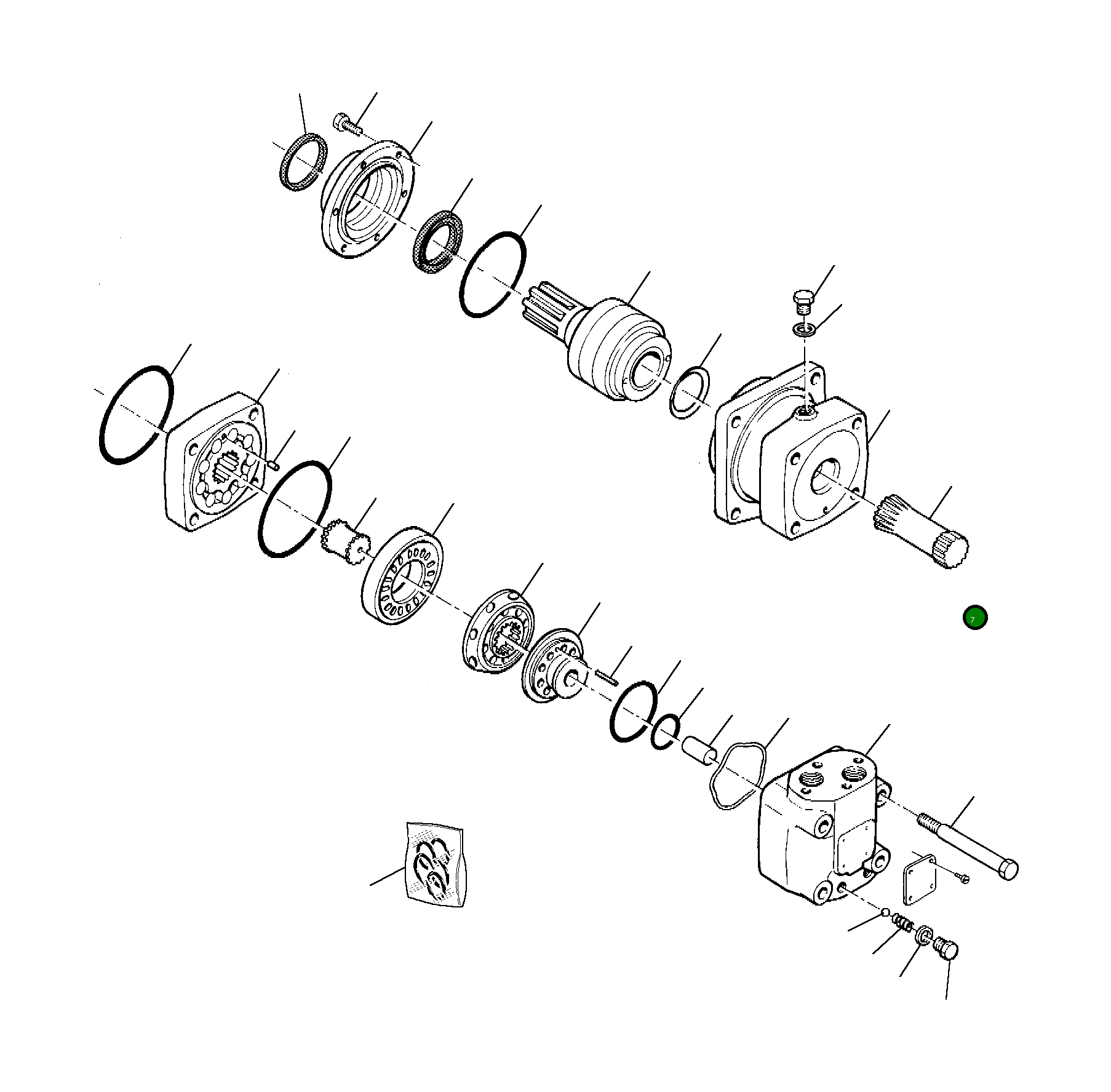Вал 842350035 Komatsu