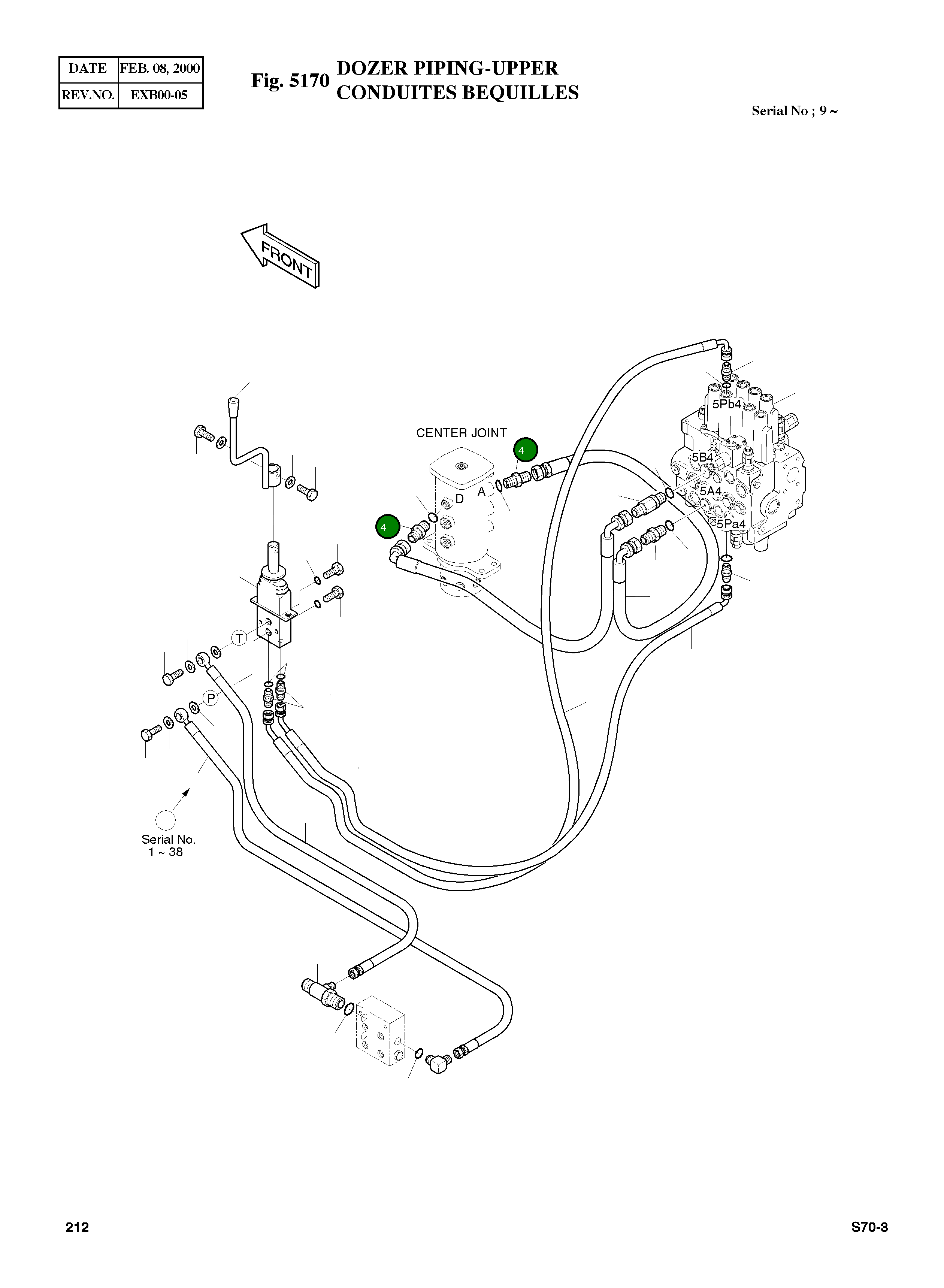 Адаптер 2-PF3/8 2181-1126D48 Komatsu