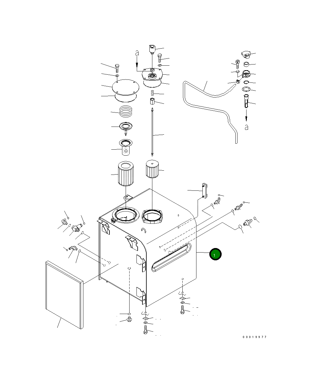 Бак 208-60-K1170 Komatsu