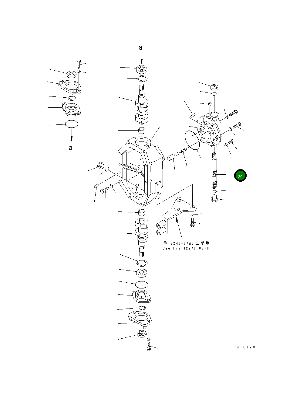Вал 176-76-18150 Komatsu