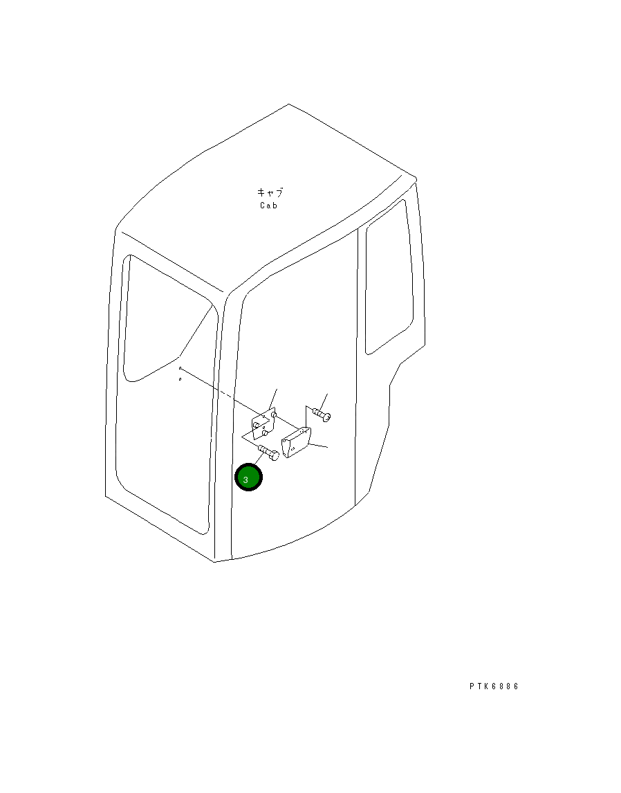 Винт 01023-10414 Komatsu