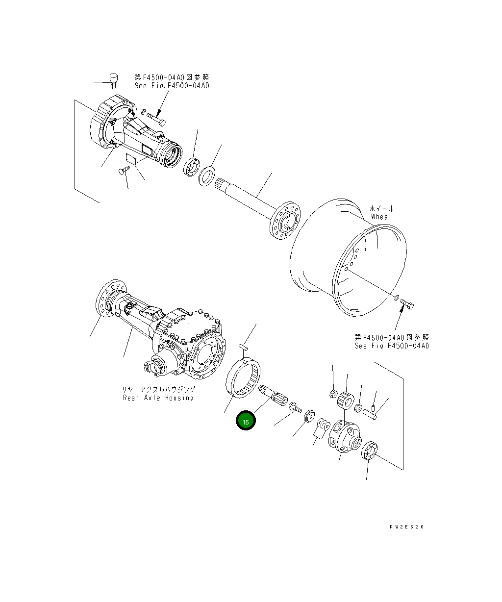 Вал 418-22-32420 Komatsu