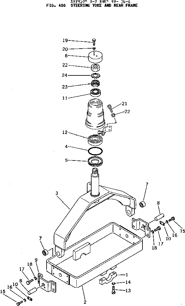 Вилка 257-70-25400 Komatsu
