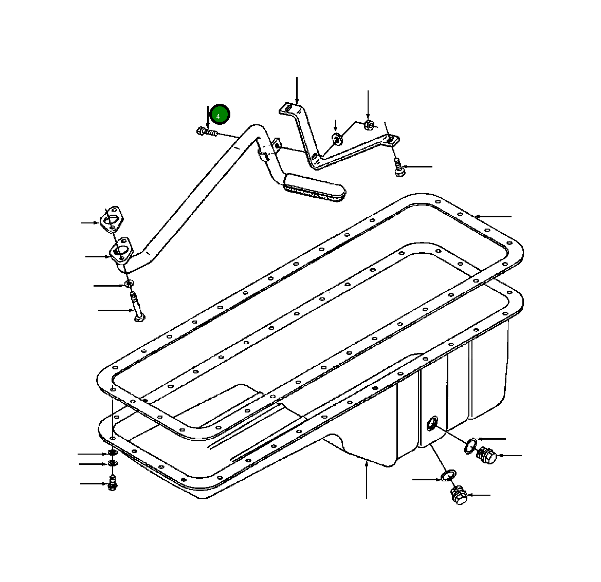 Болт (M6x1.00x20) 1277 895 H1 Komatsu