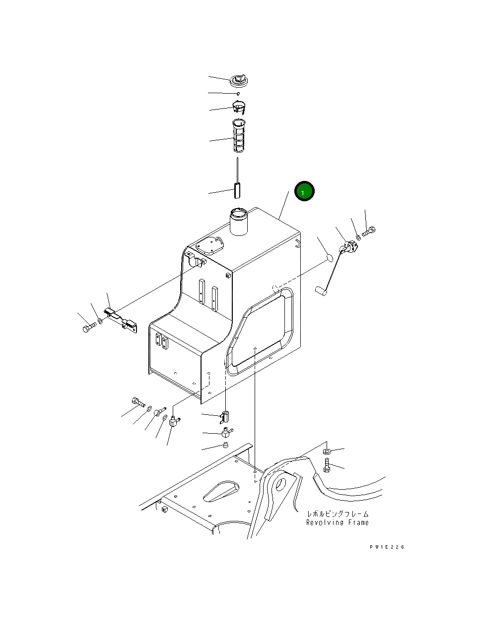 Бак 22U-04-21280YN Komatsu