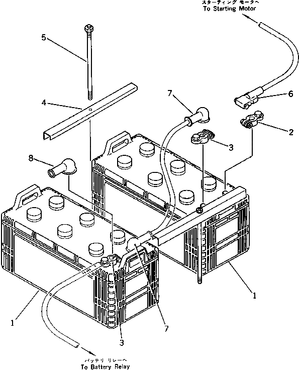 АккумуляторВ 12V 160AH 205-06-K1260 Komatsu