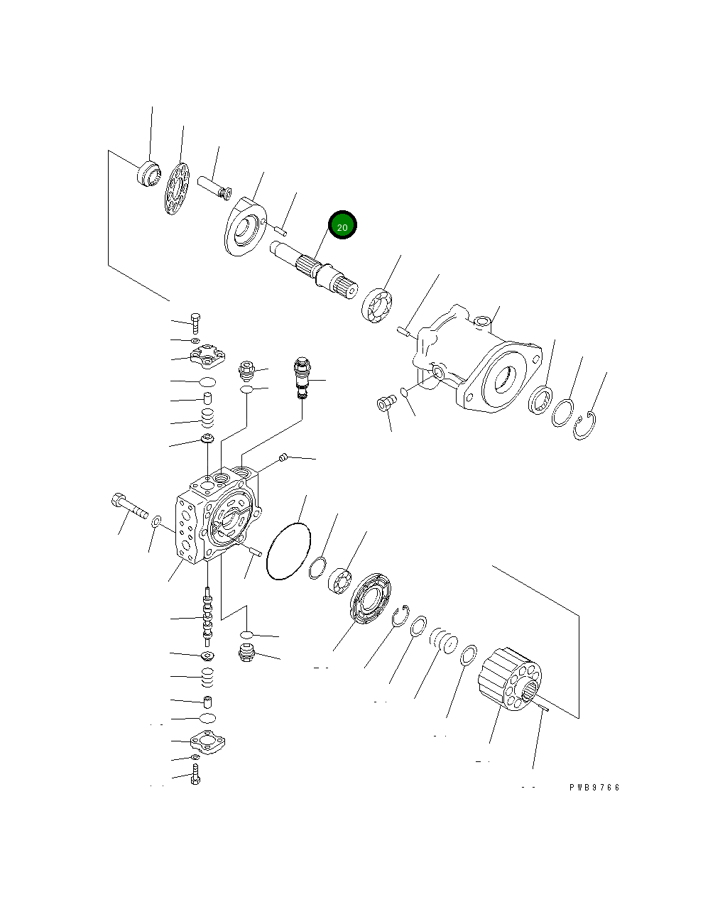 Вал 708-7H-12111 Komatsu