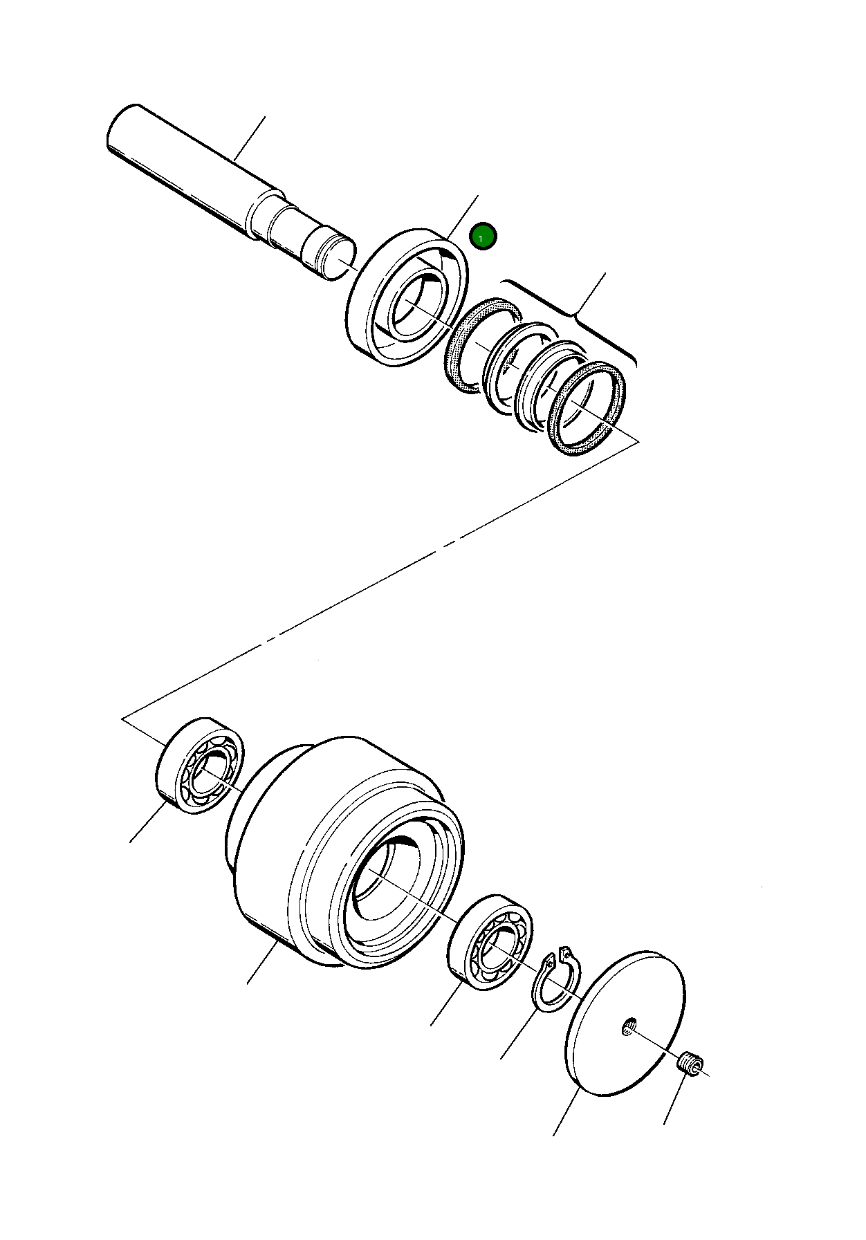 Вал 21D-30-14110 Komatsu