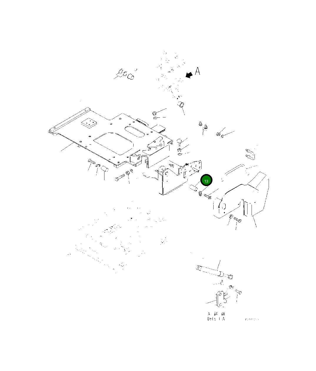 Вал 425-S33-5160 Komatsu
