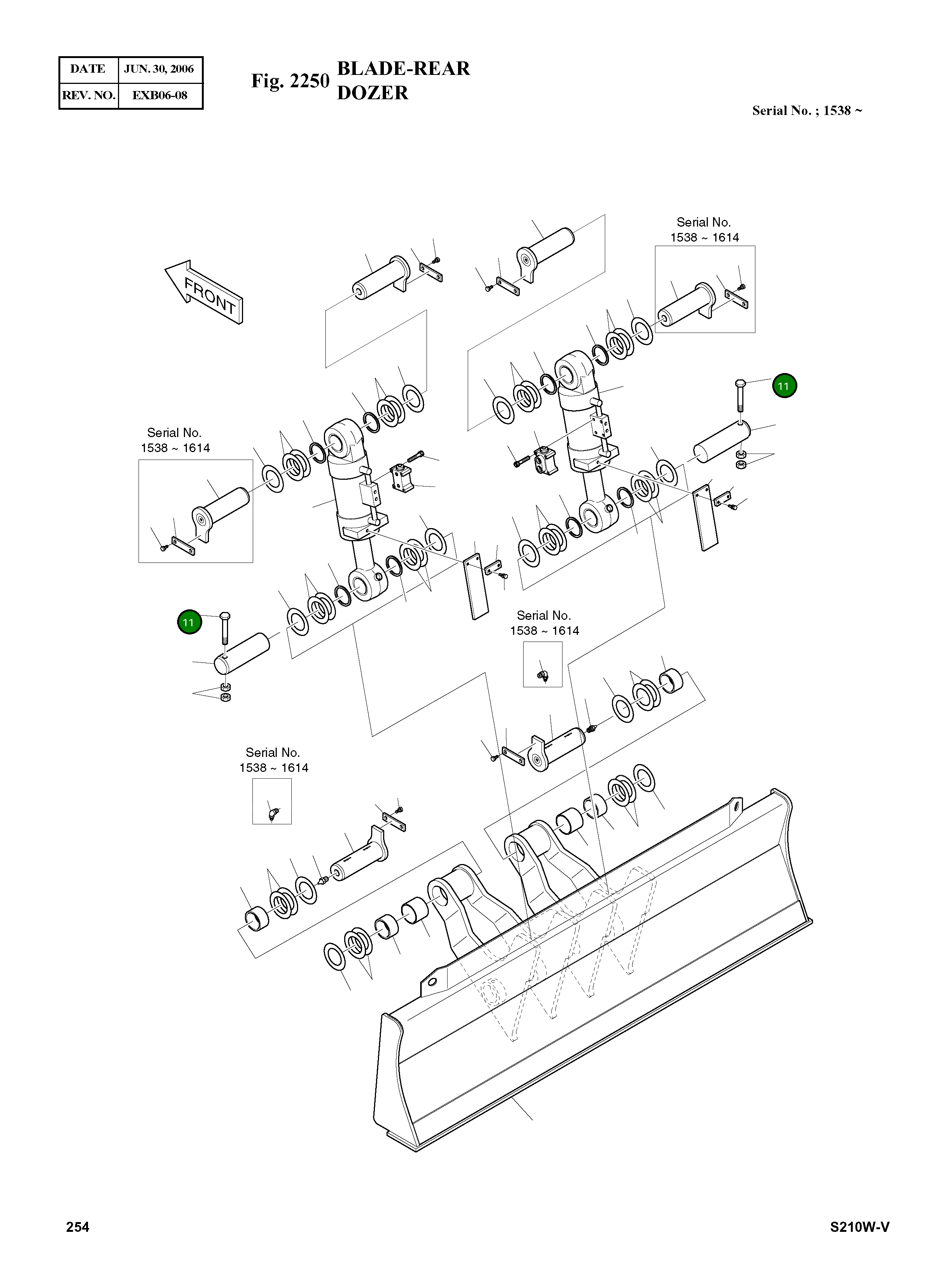 Болт M20X2.5X150 S0571666 Komatsu