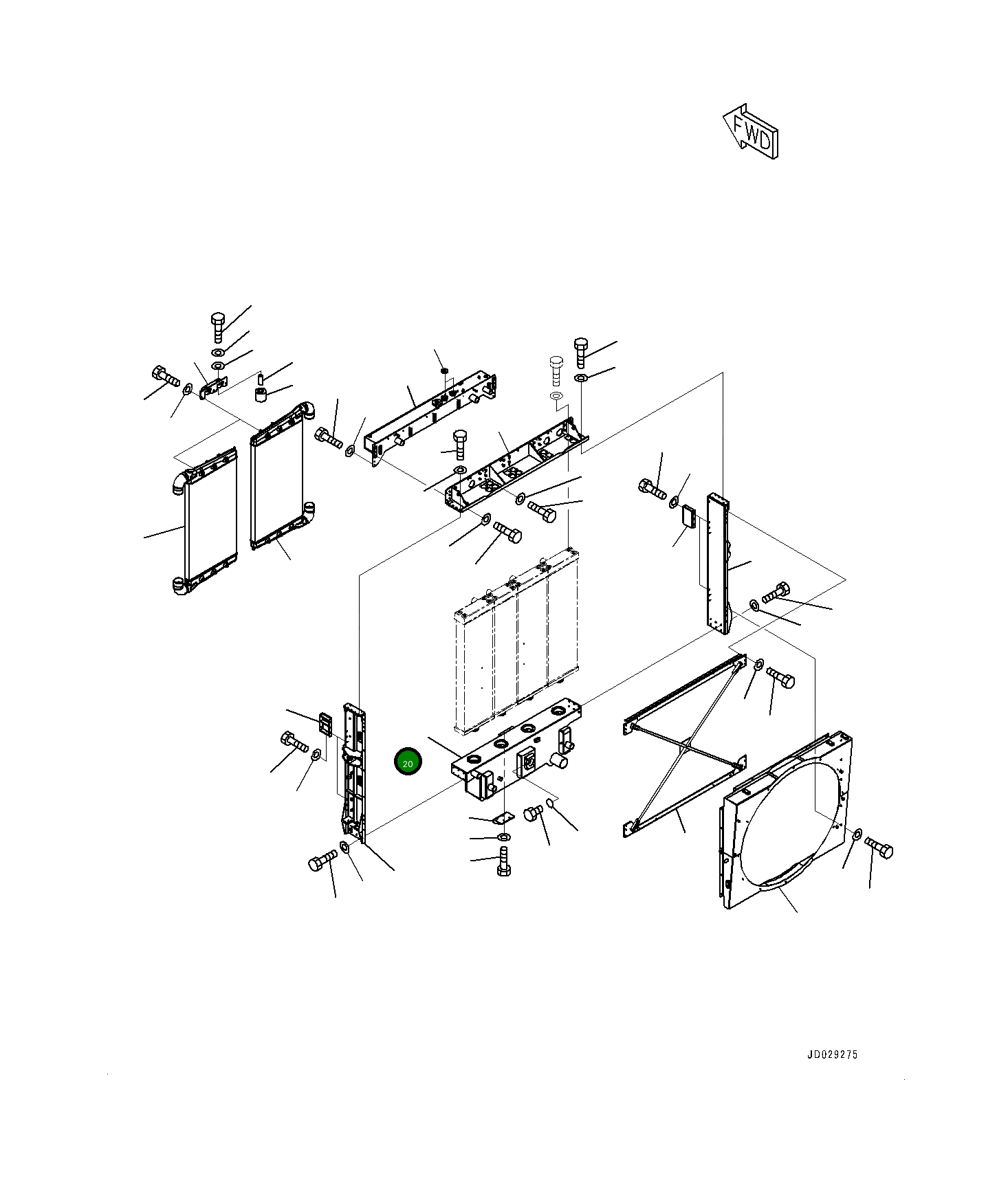Бак 561-03-81310 Komatsu