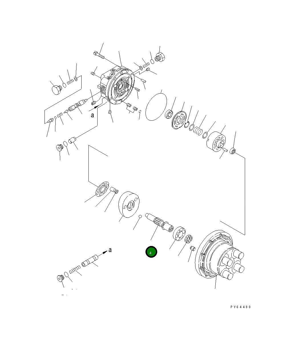 Вал FUFZD-4333-103 Komatsu