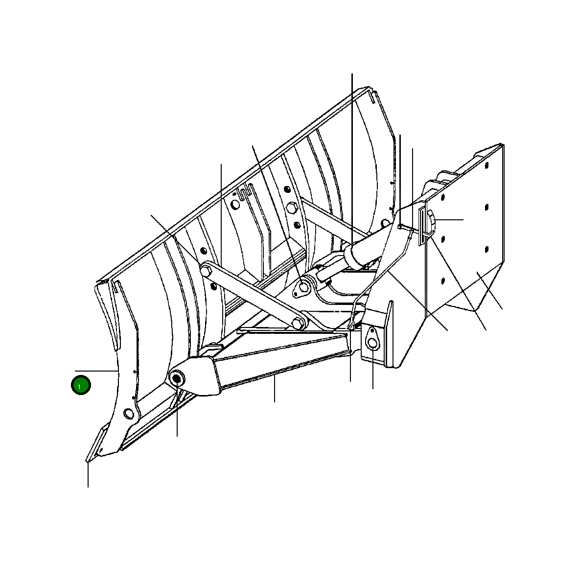 Бульдозерный отвал – 8 футов 1433 444 H91 Komatsu