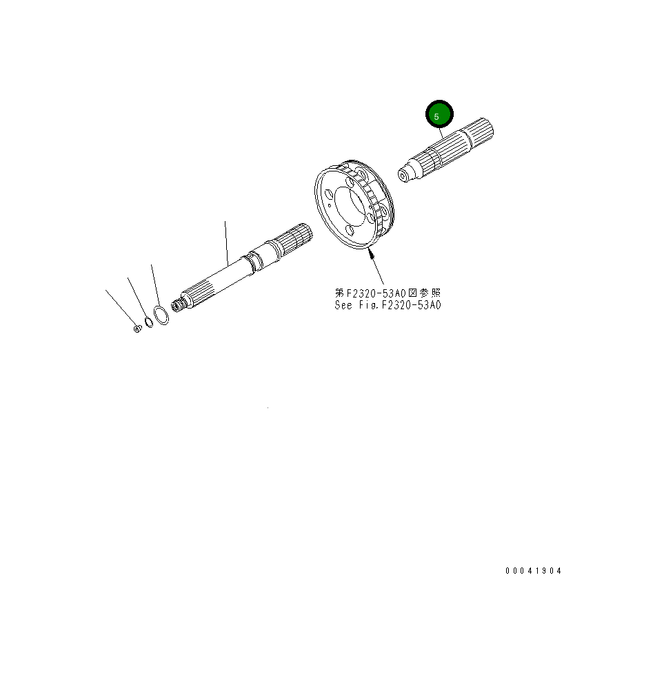 Вал 17A-15-42131 Komatsu