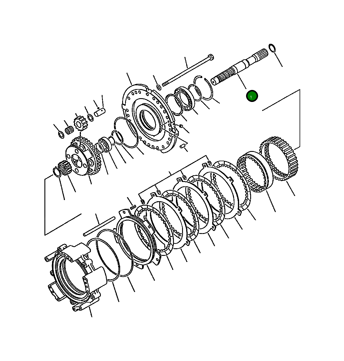 Вал 421-15-12112 Komatsu