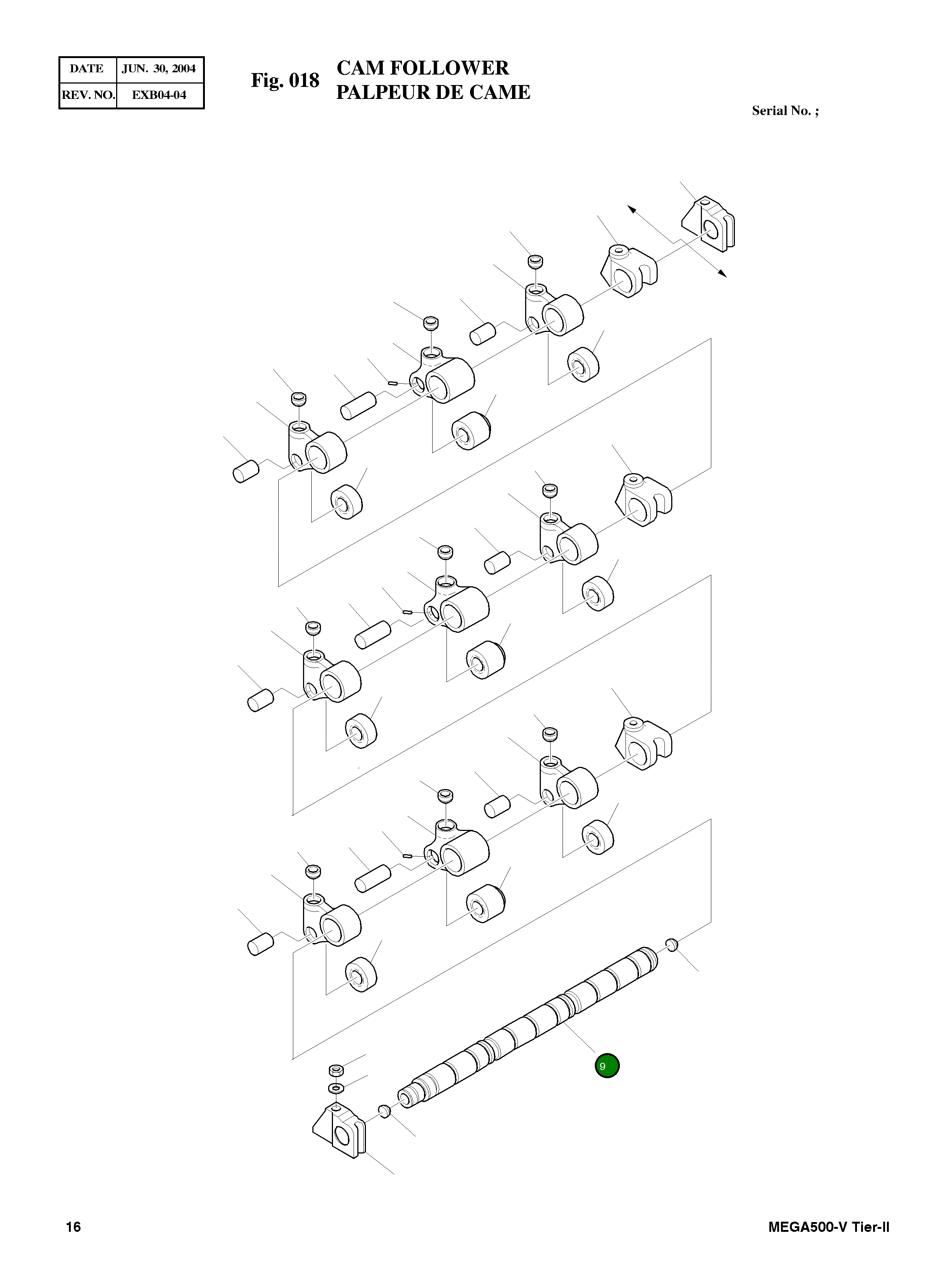 Вал 3417766 Komatsu