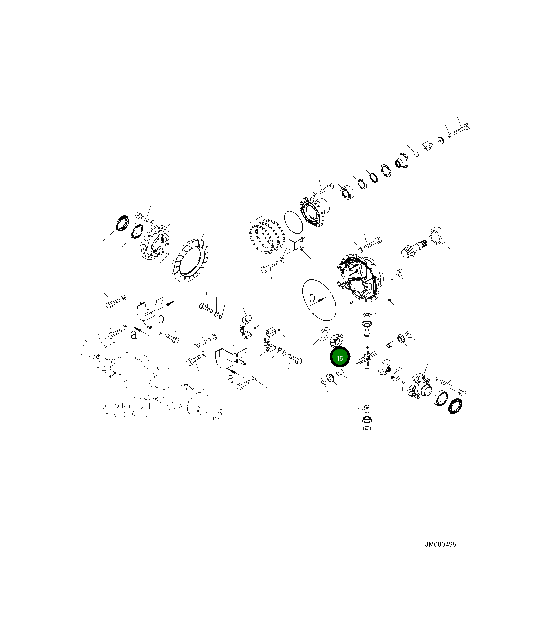 Вал 425-22-31410 Komatsu