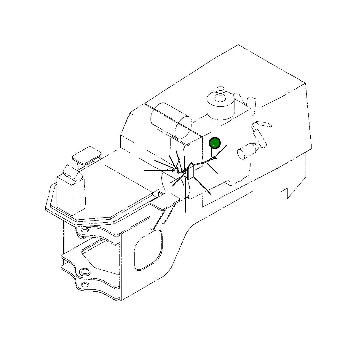 Адаптер 1296 838 H1 Komatsu