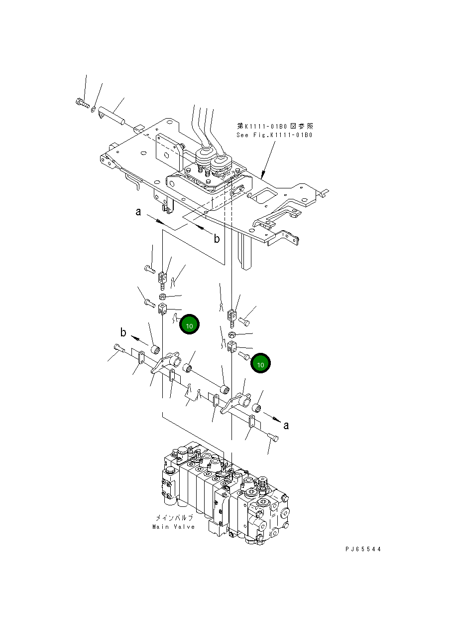 Вилка 22J-43-18390 Komatsu