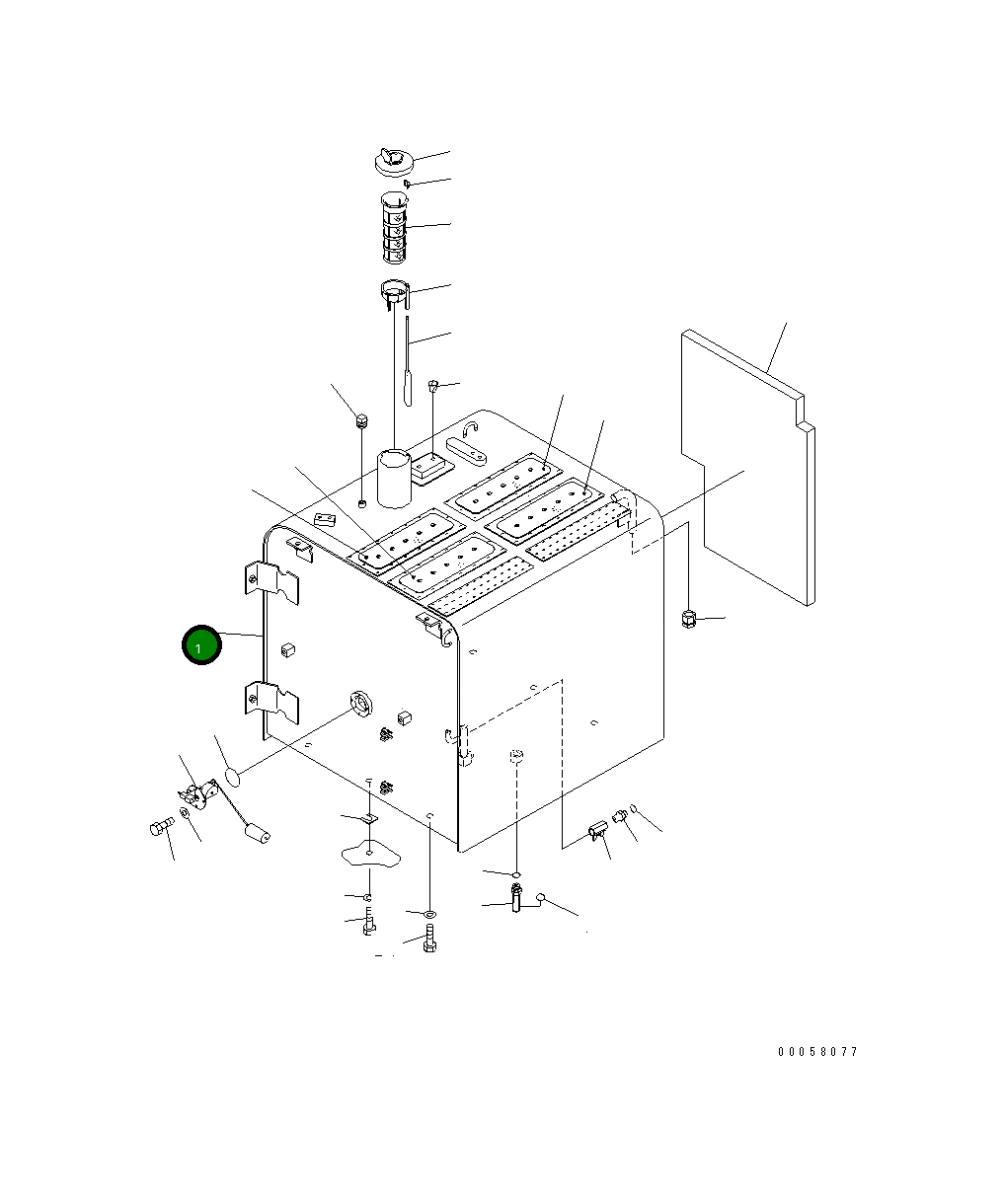 Бак 207-04-75170 Komatsu
