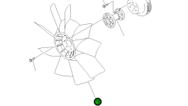 Вентилятор охлаждения 600-625-7620 Komatsu