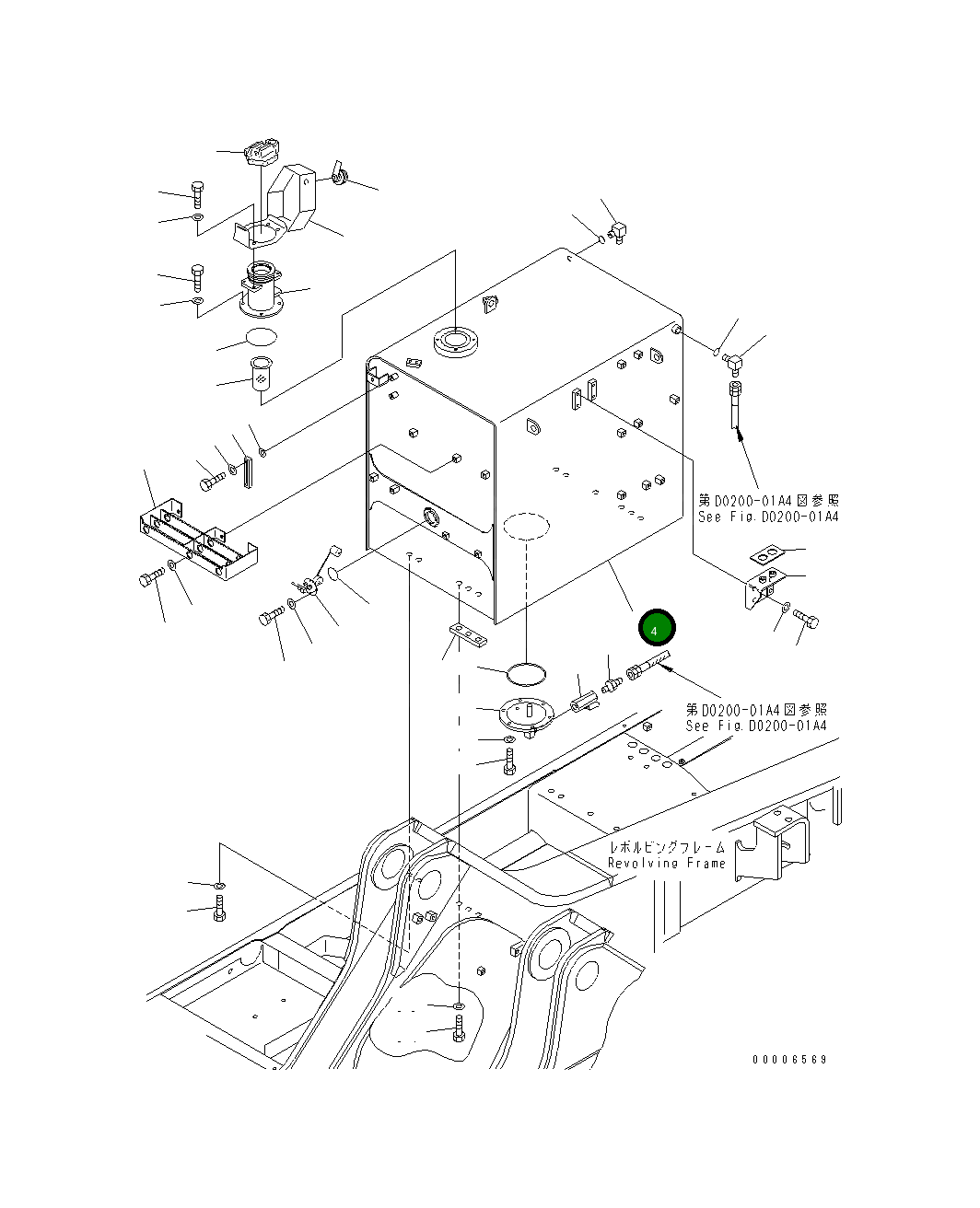 Бак 209-04-77330 Komatsu