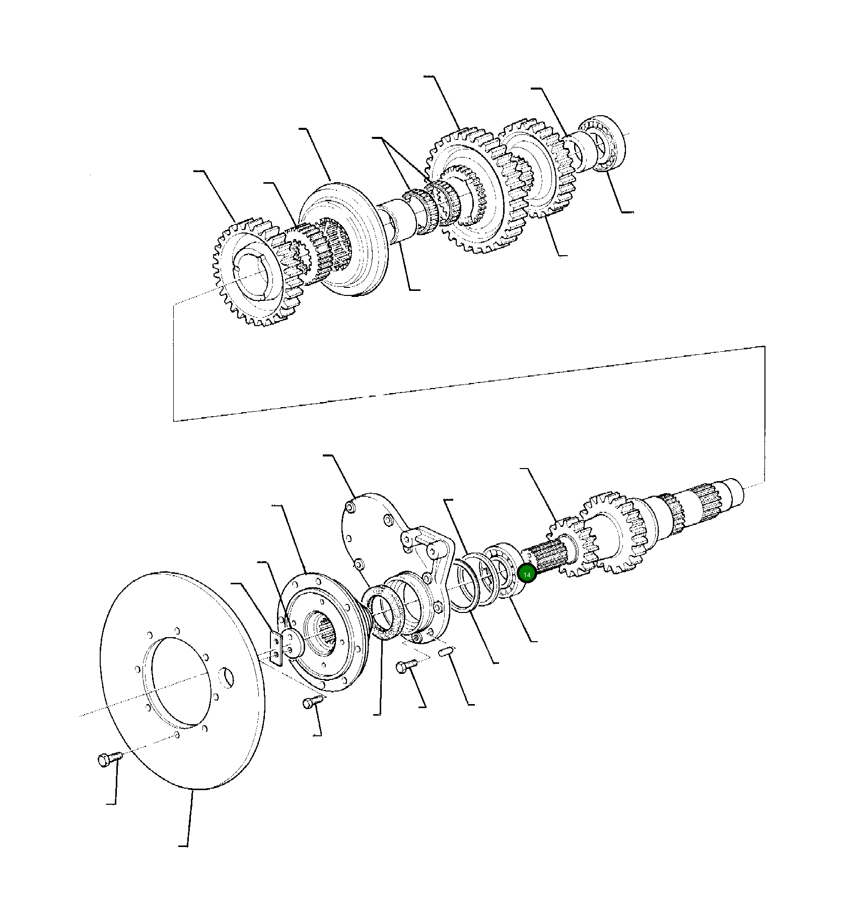 Вал MI3183143 Komatsu