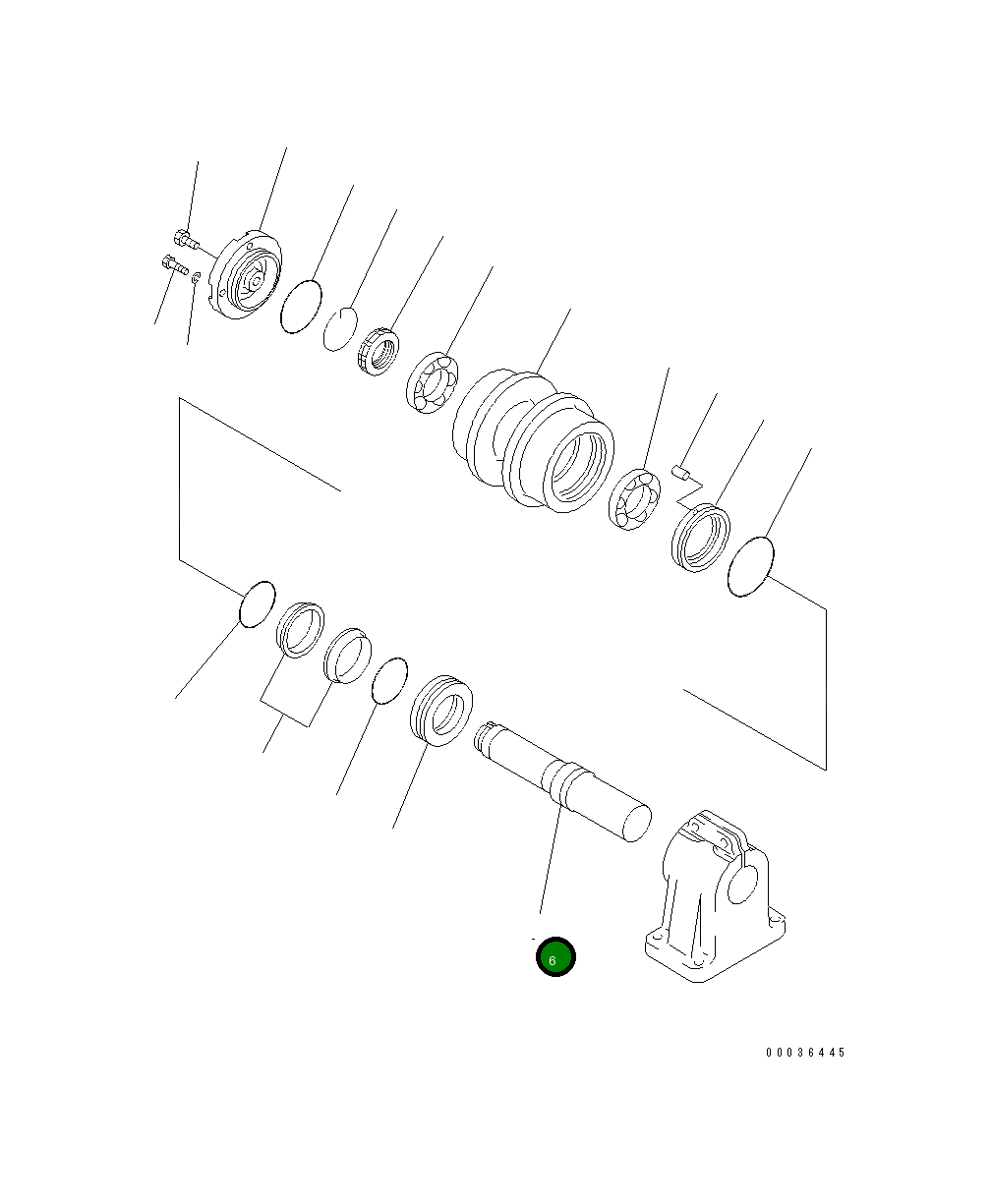 Вал 198-30-46230 Komatsu