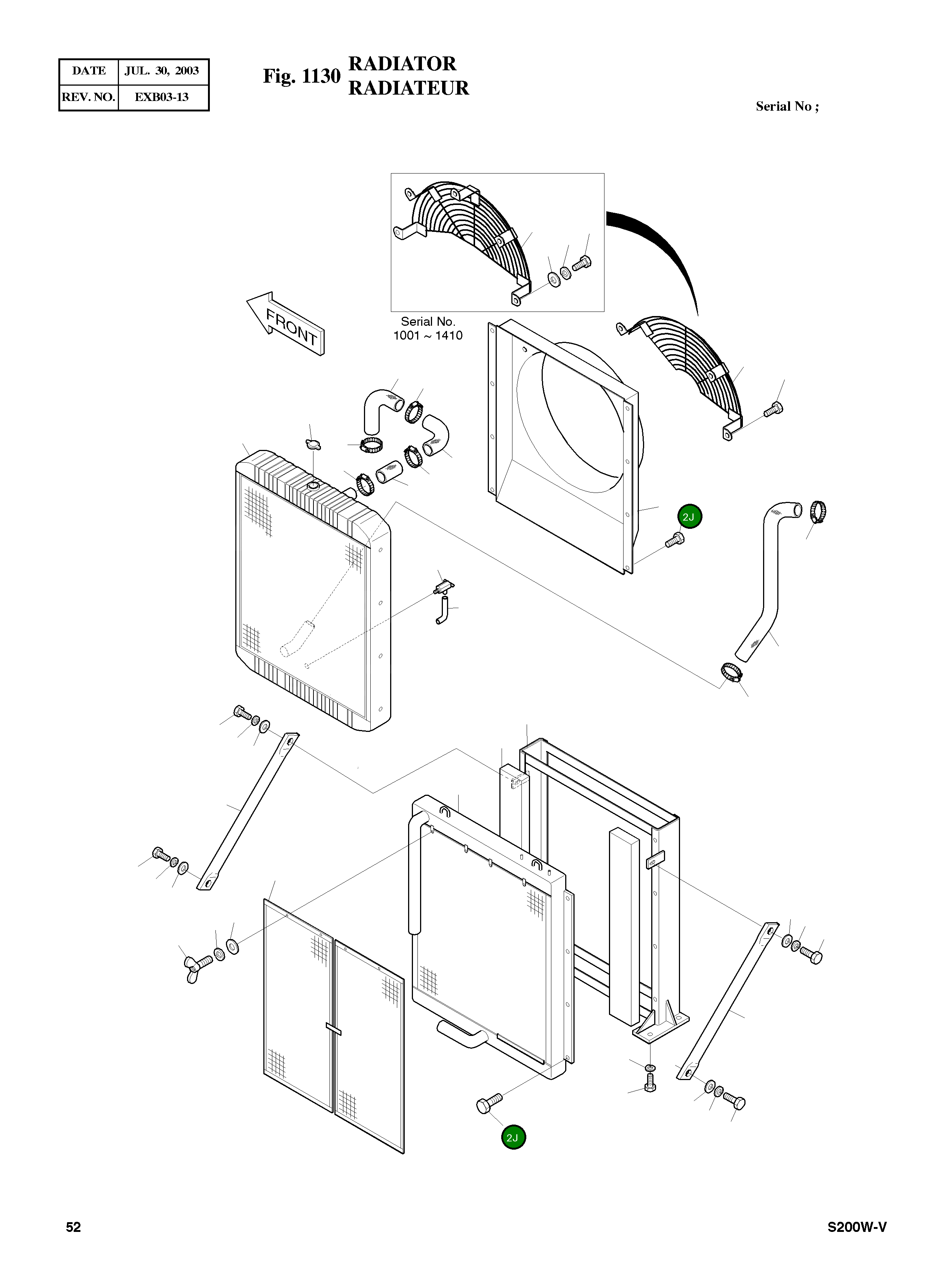Болт M10X1.5X25 S0712503 Komatsu