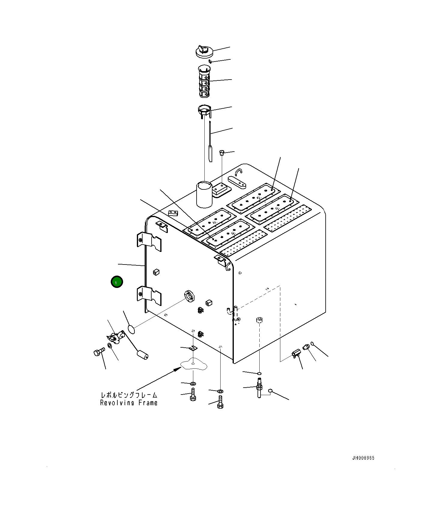 Бак 207-04-75112 Komatsu