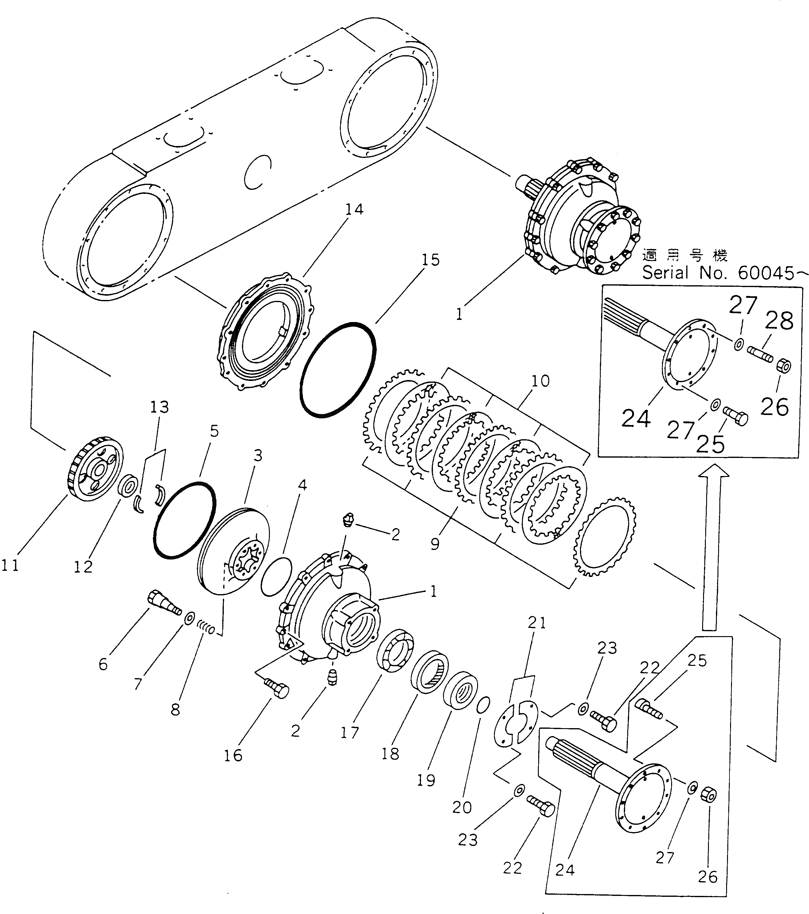 Вал 23B-25-11151 Komatsu